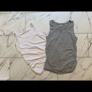 Bundle of 2 size Large Maternity Tank Tops